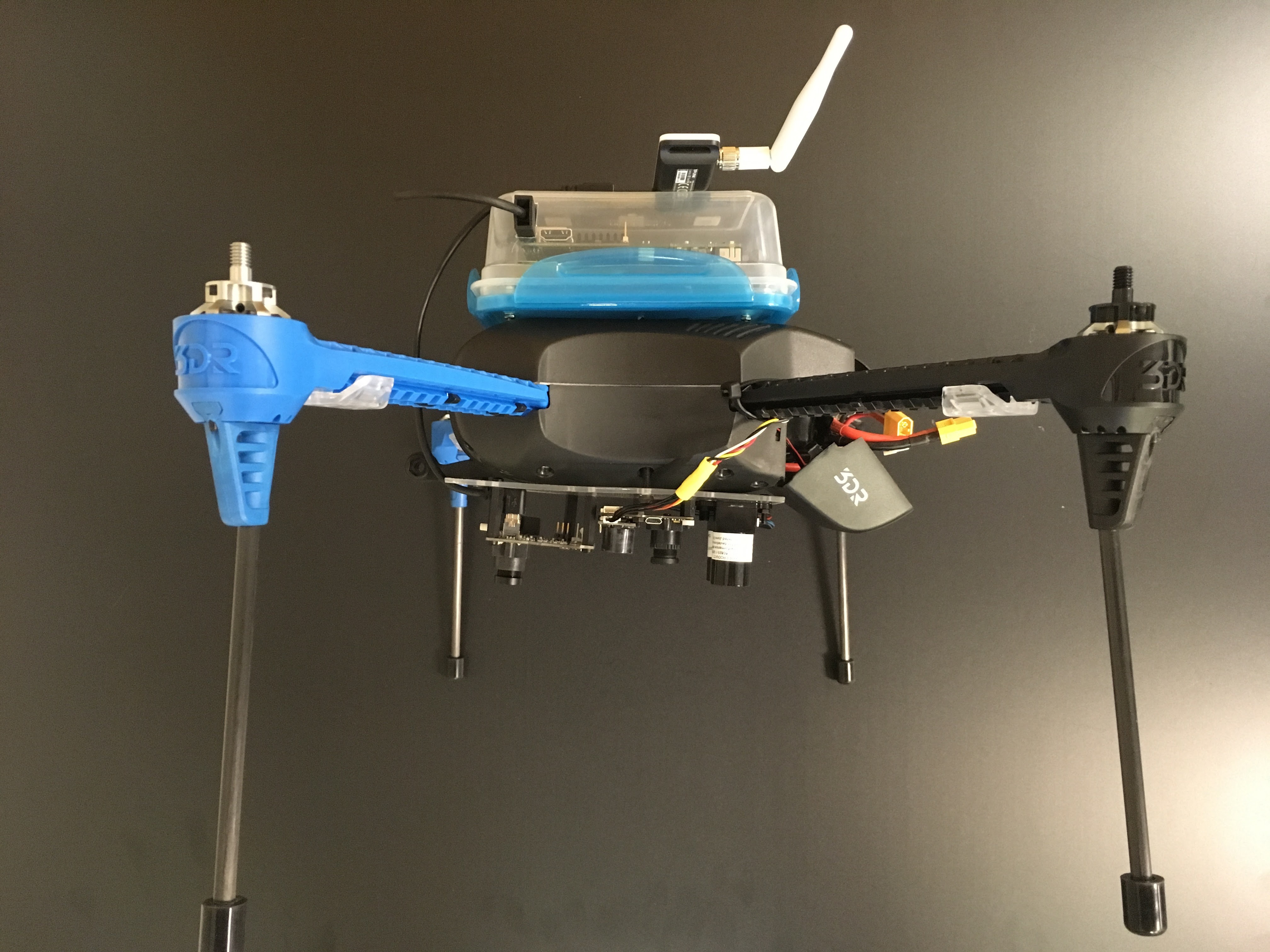 Iris+ with TK1 and daughterboard: left side view