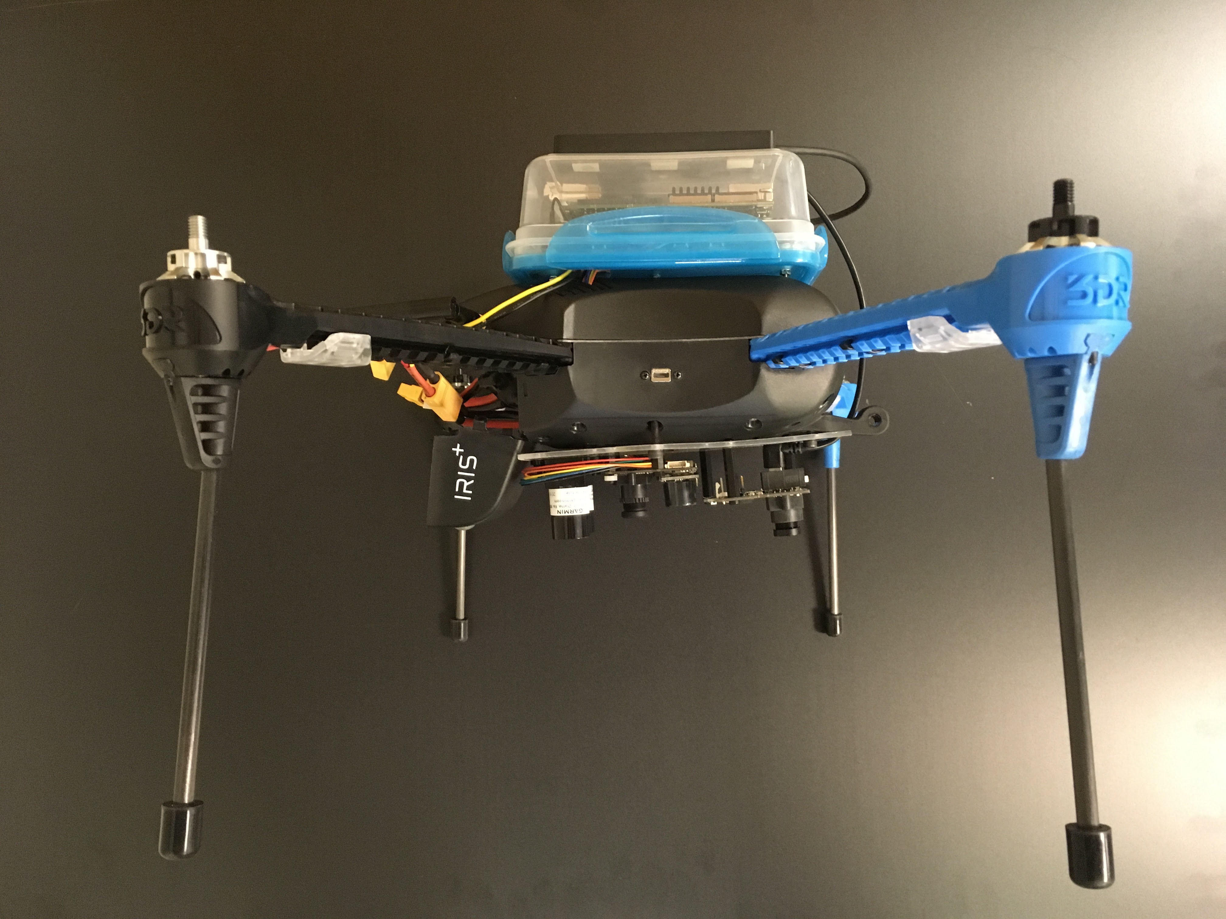 Iris+ with TK1 and daughterboard: right side view