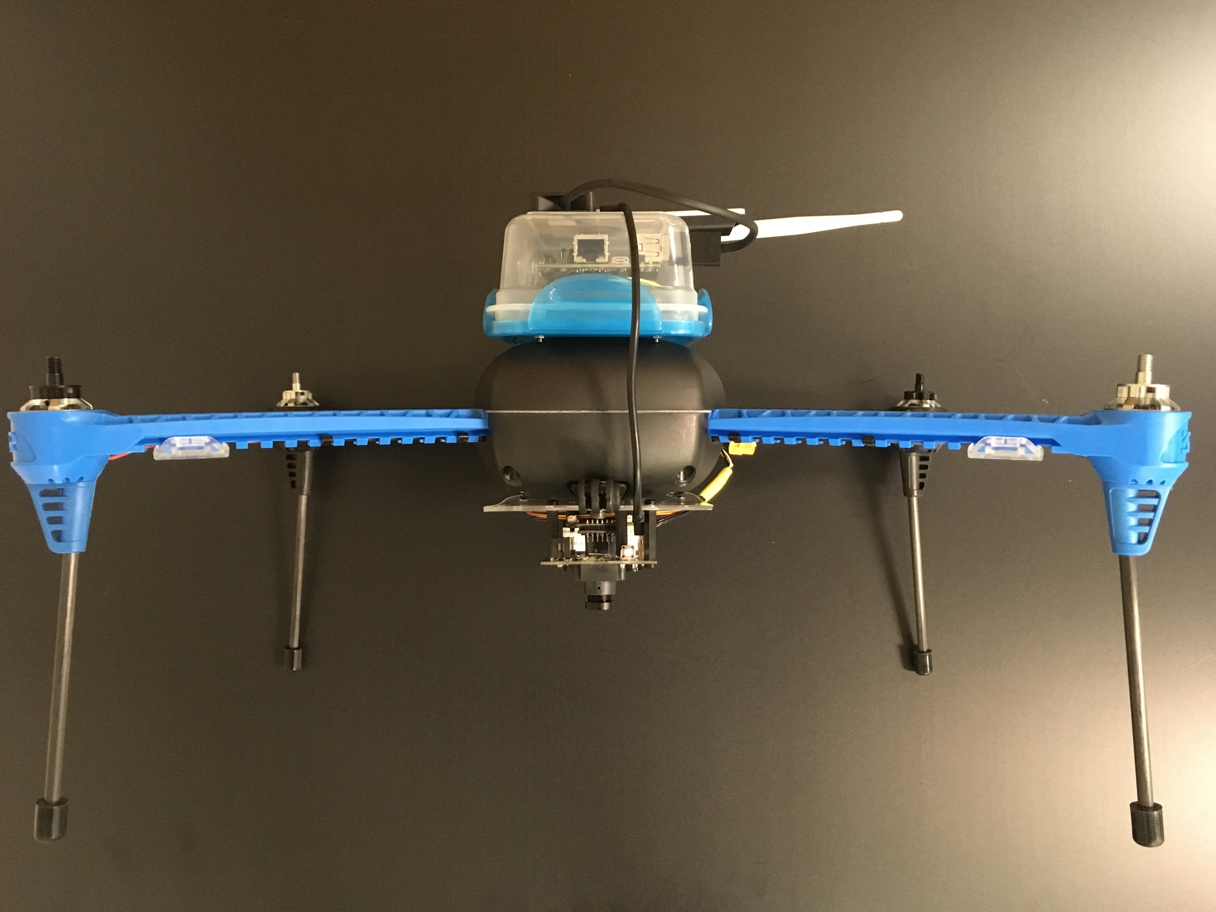 Iris+ with TK1 and daughterboard: front view