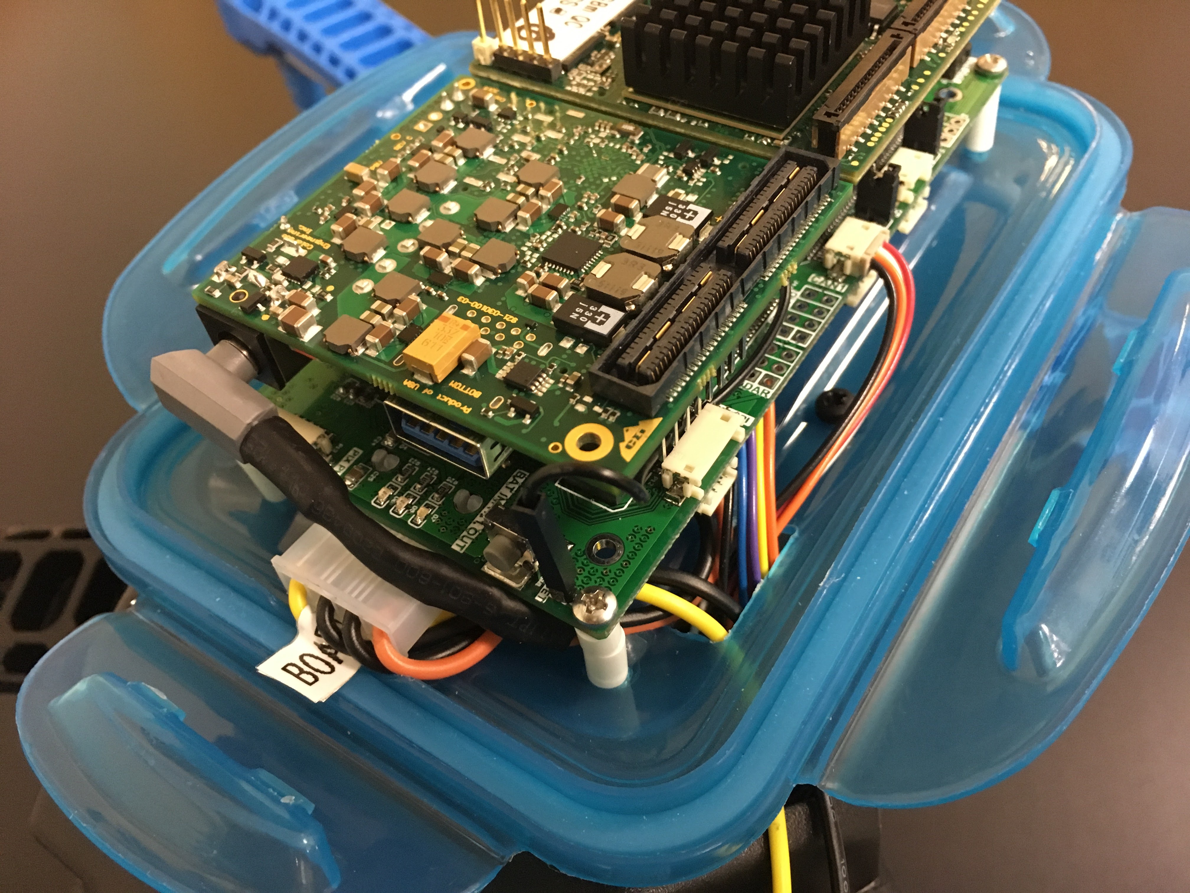 Details of daughterboard power harness